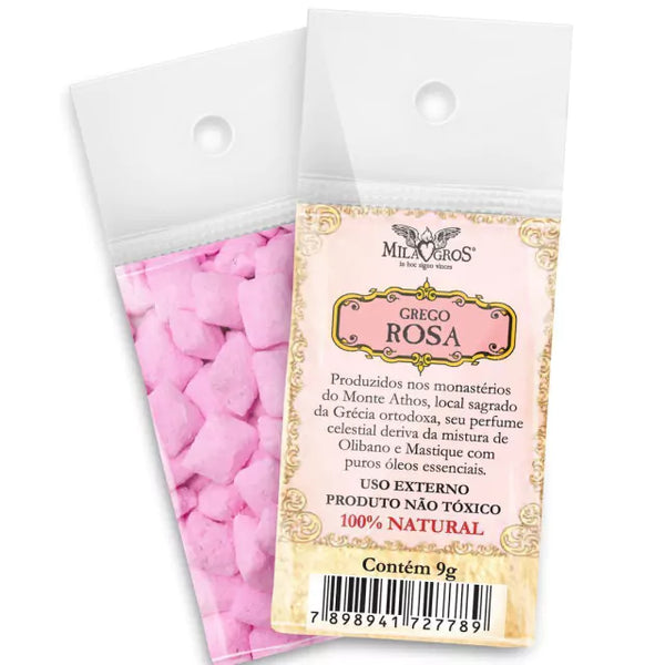 Incenso Grego Rosa 9g - Hesed