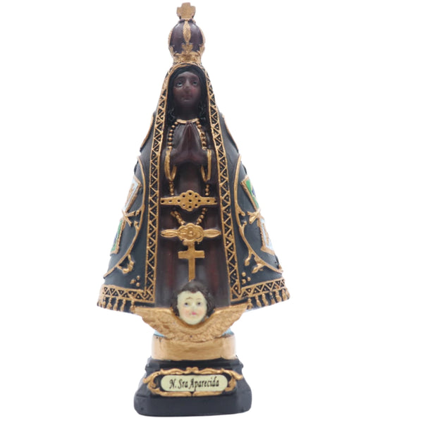 Imagem Nossa Senhora Aparecida Resina 12,5cm - Hesed