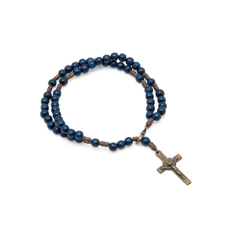 Pulseira Terco Acampamento Azul - Hesed