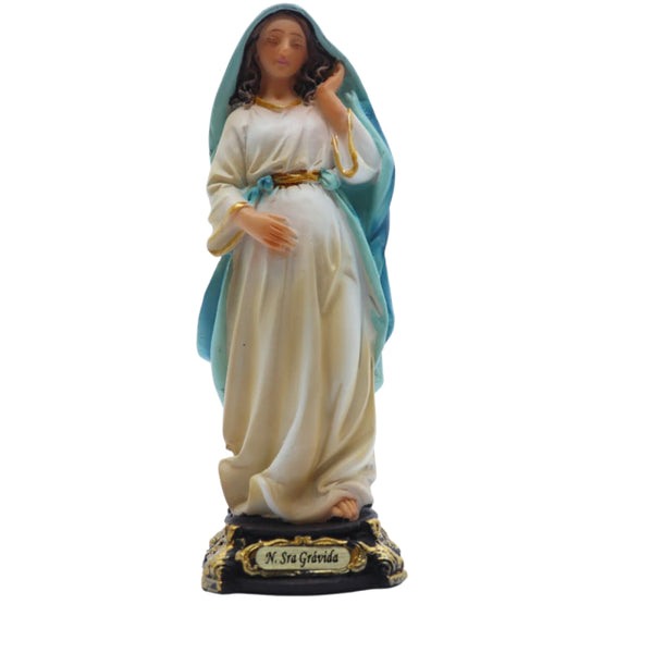 Imagem Nossa Senhora Gravida Resina 12,5cm - Hesed